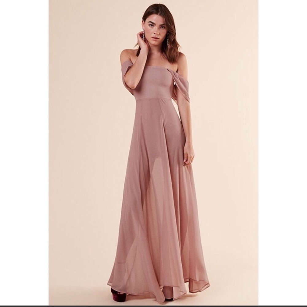 Reformation Annora Dress in Blush — Size 4